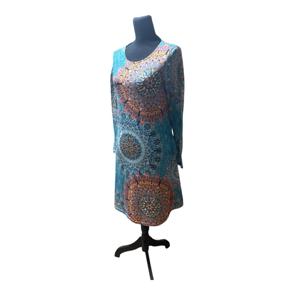 Multicolor Mandala Print Dress - Picture 4 of 6